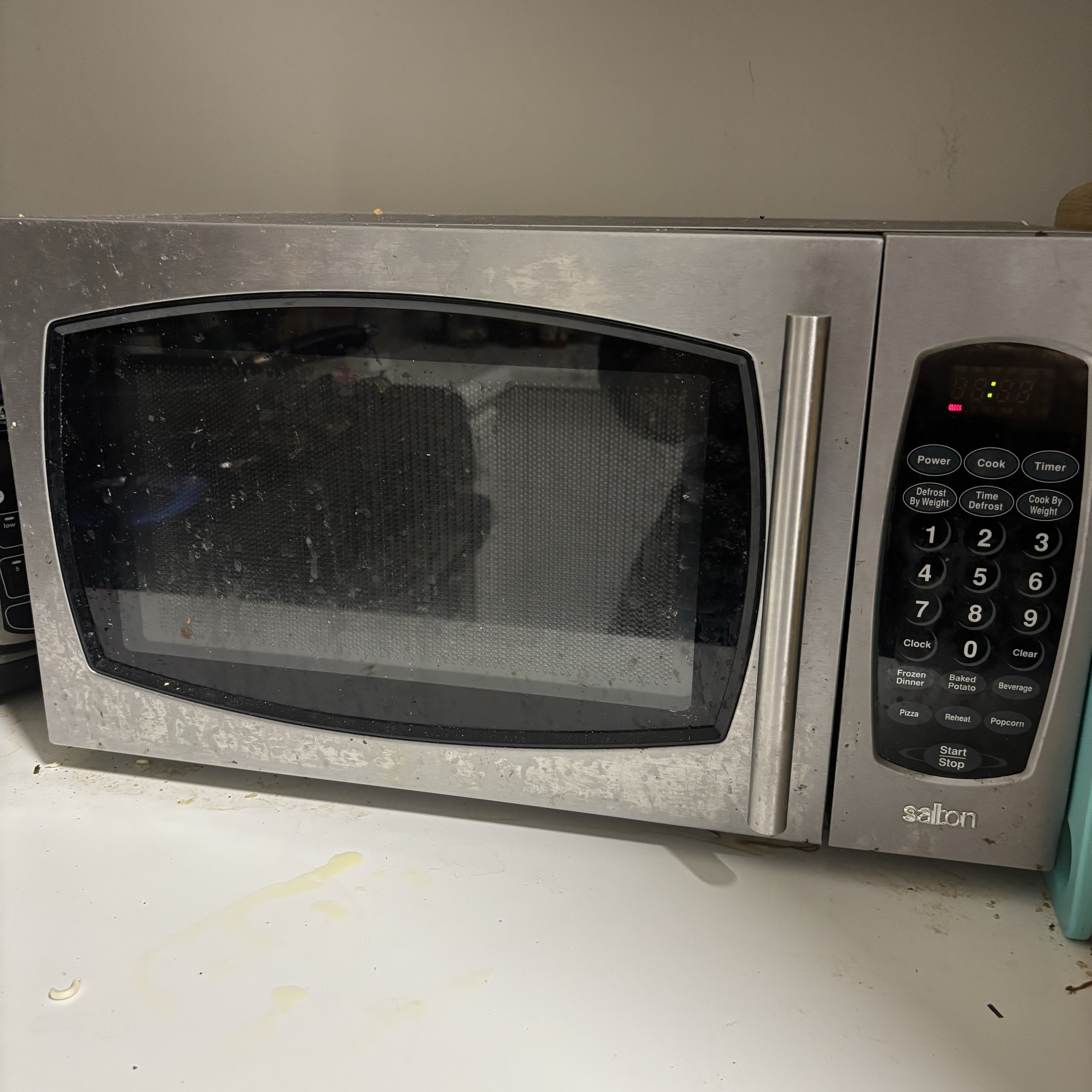 Alarm sound when microwave is finished heating. Sharp, loud and rhythmic.