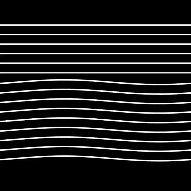 I made a small modification: I kept the upper part still while allowing the lower part of the lines to change with the sound. I used `yOffset > height / 2` to make only the lower part dynamic. This allows for more variations in the effect.