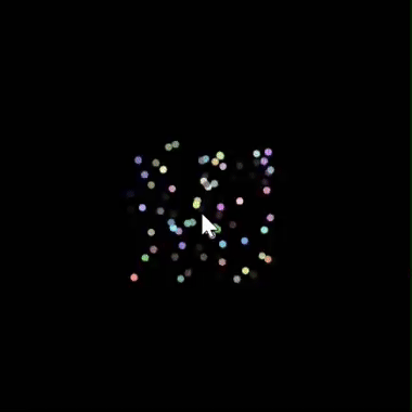 I modified the previous code and this time used the click key on the Makey Makey to control the visuals. When click is held down, more light dots appear and blink faster. Unfortunately, I still haven’t found a way to combine Makey Makey with sound input.