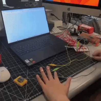 This GIF demonstrates my “Finger Piano” in action.