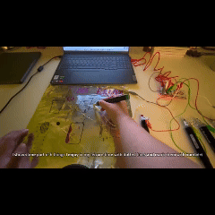 The usage of this sound-interactive canvas experiment is demonstrated in the GIF.