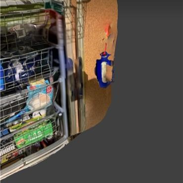 I still continue to scan items about traveling. I think about my luggage tags. So I hung it up on a thin wire to scan. However, the scanning results were very bad. Scaniverse barely recognized the luggage tag and instead scanned other items in the background. I guess the reason for this result is that 1. the item has almost no thickness and therefore cannot be recognized. 2. there are too many items in the background, causing interference in the scanning.