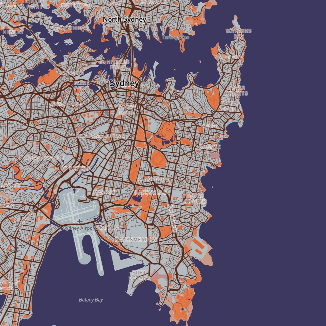I used a piece of medieval art as a reference image for this style. I expected to get a dark, old style, but surprisingly, Mapbox generated a very modern and highly saturated contrast piece.
