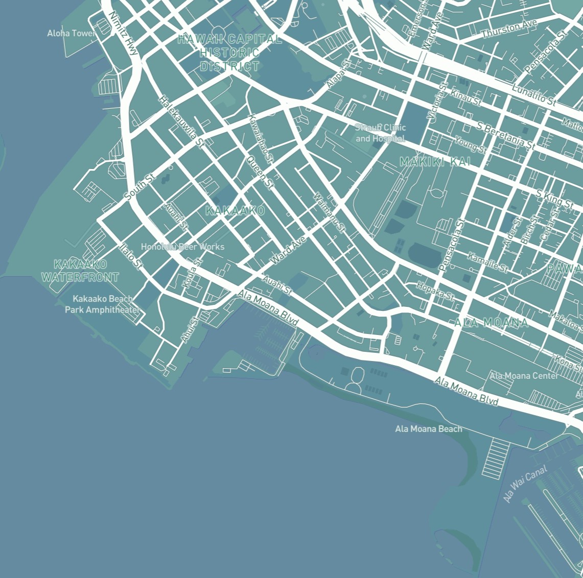 In this design, I used blue-green as well as white to create a marine style. It is fresh, light and relaxing, especially for vacation areas.