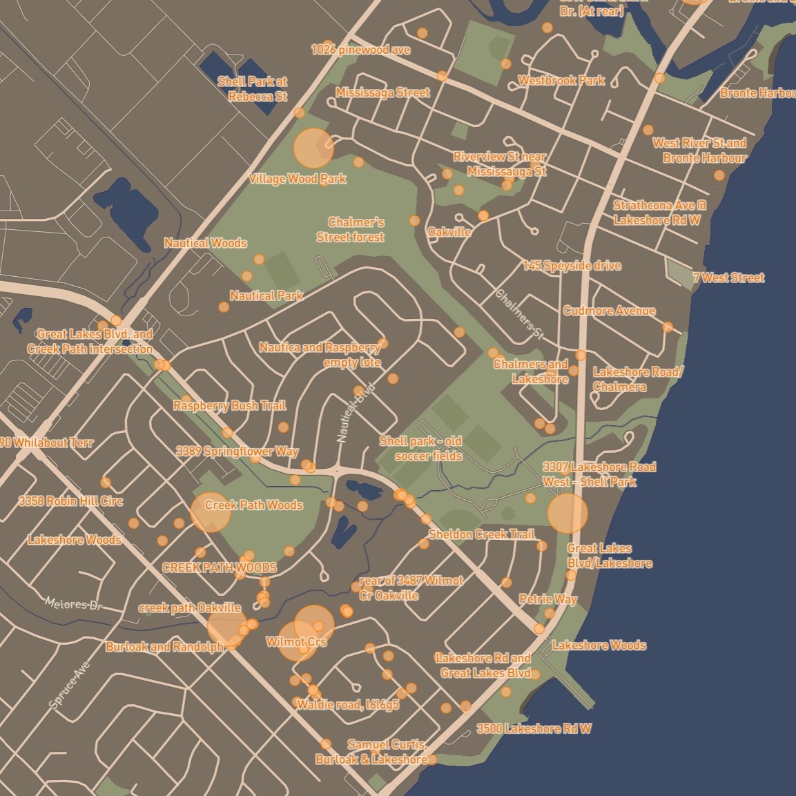 Mapbox recommended me to use data driven circles. I trimmed some unnecessary data and adjusted the size and transparency of the circles to make the image more simple and easy to read.